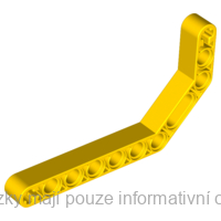 32009 Yellow Technic, Liftarm, Modified Bent Thick 1 x 11.5 Double