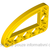 32250 Yellow Technic, Liftarm, Modified L-Shape Quarter Ellipse Thin 3 x 5