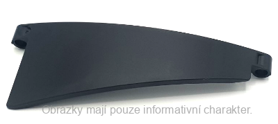 68196 Black Technic, Panel Curved #51 5 x 13 Tapered Right