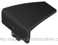 80271 Black Technic, Panel Curved #70 5 x 4 x 3 Tapered Right