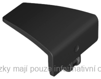 80272 Black Technic, Panel Curved #71 5 x 4 x 3 Tapered Left