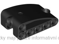 80285 Black Technic Panel Curved 2 x 5 x 3 Double Modified L-Shape Thick