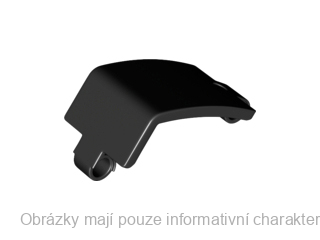 24116 Black Technic, Panel Curved 3 x 5 x 3