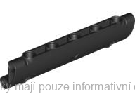62531 Black Technic, Panel Curved 11 x 3 with 2 Pin Holes