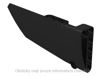 64392 Black Technic, Panel Fairing #17 Large Smooth, Side A