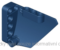 64394 Dark Blue Technic, Panel Fairing #13 Large Short Smooth, Side A