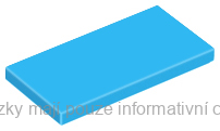 87079 Dark Azure Tile 2 x 4