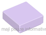 3070b Lavender Tile 1 x 1 with Groove