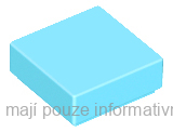 3070b Medium Azure Tile 1 x 1 with Groove