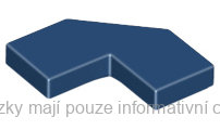 27263 Dark Blue Tile, Modified Facet 2 x 2