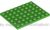 3036 Bright Green Plate 6 x 8