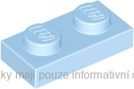 3023 Bright Light Blue Plate 1 x 2