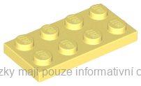 3020 Bright Light Yellow Plate 2 x 4
