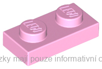 3023 Bright Pink Plate 1 x 2