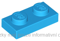 3023 Dark Azure Plate 1 x 2