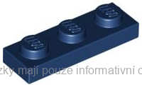 3623 Dark Blue Plate 1 x 3