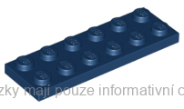 3795 Dark Blue Plate 2 x 6