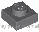 3024 Dark Bluish Gray Plate 1 x 1
