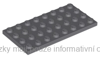 3035 Dark Bluish Gray Plate 4 x 8