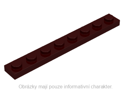 3460 Dark Brown Plate 1 x 8