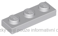 3623 Light Bluish Gray Plate 1 x 3
