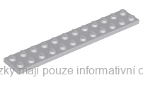 2445 Light Bluish Gray Plate 2 x 12