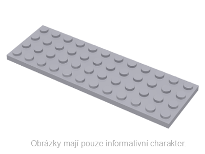 3029 Light Bluish Gray Plate 4 x 12