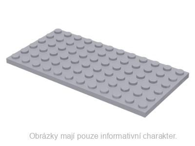 3028 Light Bluish Gray Plate 6 x 12