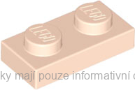 3023 Light Nougat Plate 1 x 2