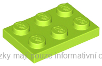 3021 Lime Plate 2 x 3