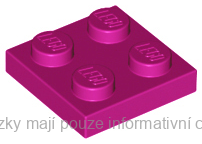 3022 Magenta Plate 2 x 2