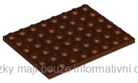 3036 Reddish Brown Plate 6 x 8