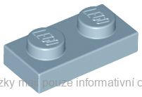 3023 Sand Blue Plate 1 x 2