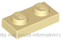 3023 Tan Plate 1 x 2