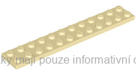 2445 Tan Plate 2 x 12