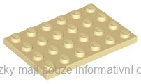 3032 Tan Plate 4 x 6