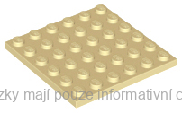 3958 Tan Plate 6 x 6