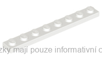 3460 White Plate 1 x 8