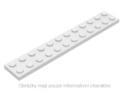 2445 White Plate 2 x 12
