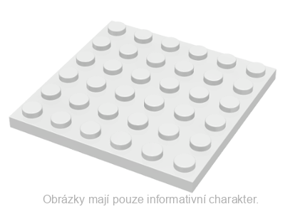 3958 White Plate 6 x 6
