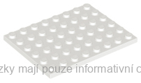3036 White Plate 6 x 8