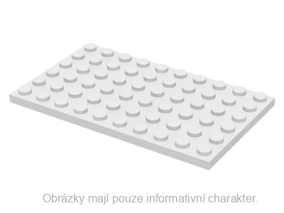 3033 White Plate 6 x 10