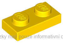 3023 Yellow Plate 1 x 2