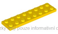 3034 Yellow Plate 2 x 8