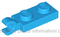 63868 Dark Azure Plate, Modified 1 x 2 with Clip on End