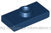 15573 Dark Blue Plate, Modified 1 x 2 with 1 Stud with Groove