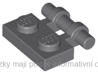 2540 Dark Bluish Gray Plate, Modified 1 x 2 with Bar Handle on Side