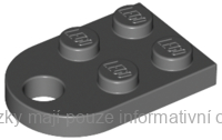 3176 Dark Bluish Gray Plate, Modified 2 x 3 with Hole