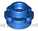 24866 Blue Plate, Round 1 x 1 with Flower Edge