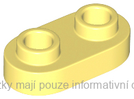 35480 Bright Light Yellow Plate, Round 1 x 2 with Open Studs